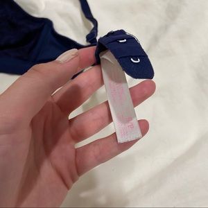 navy victoria’s secret pink bralette size small